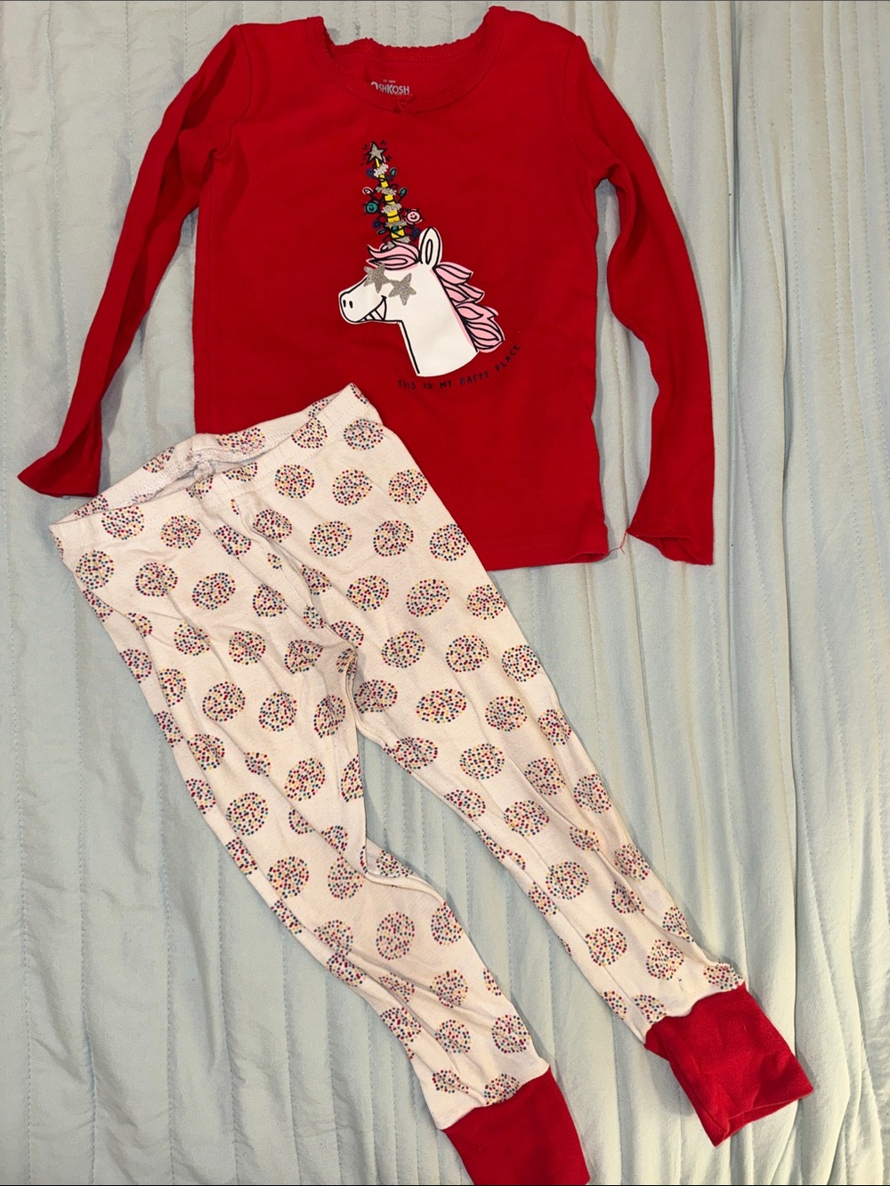Holiday Unicorn Pajama Set